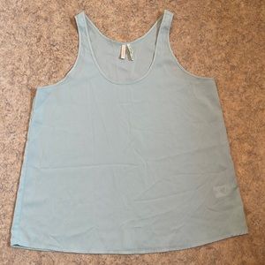 Frenchi Light Blue Sheer Tank